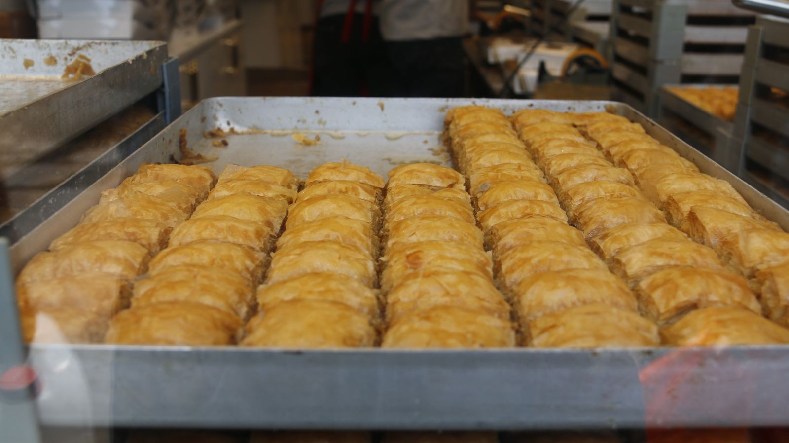 Ucuz baklava kuyruğu havadan görüntülendi